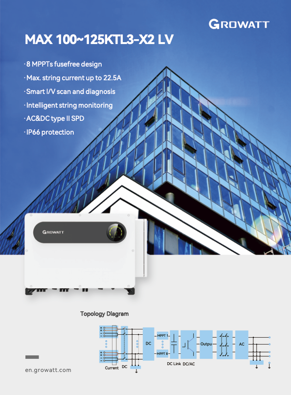 Growatt MAX 125KTL3-X2 LV — фото 2