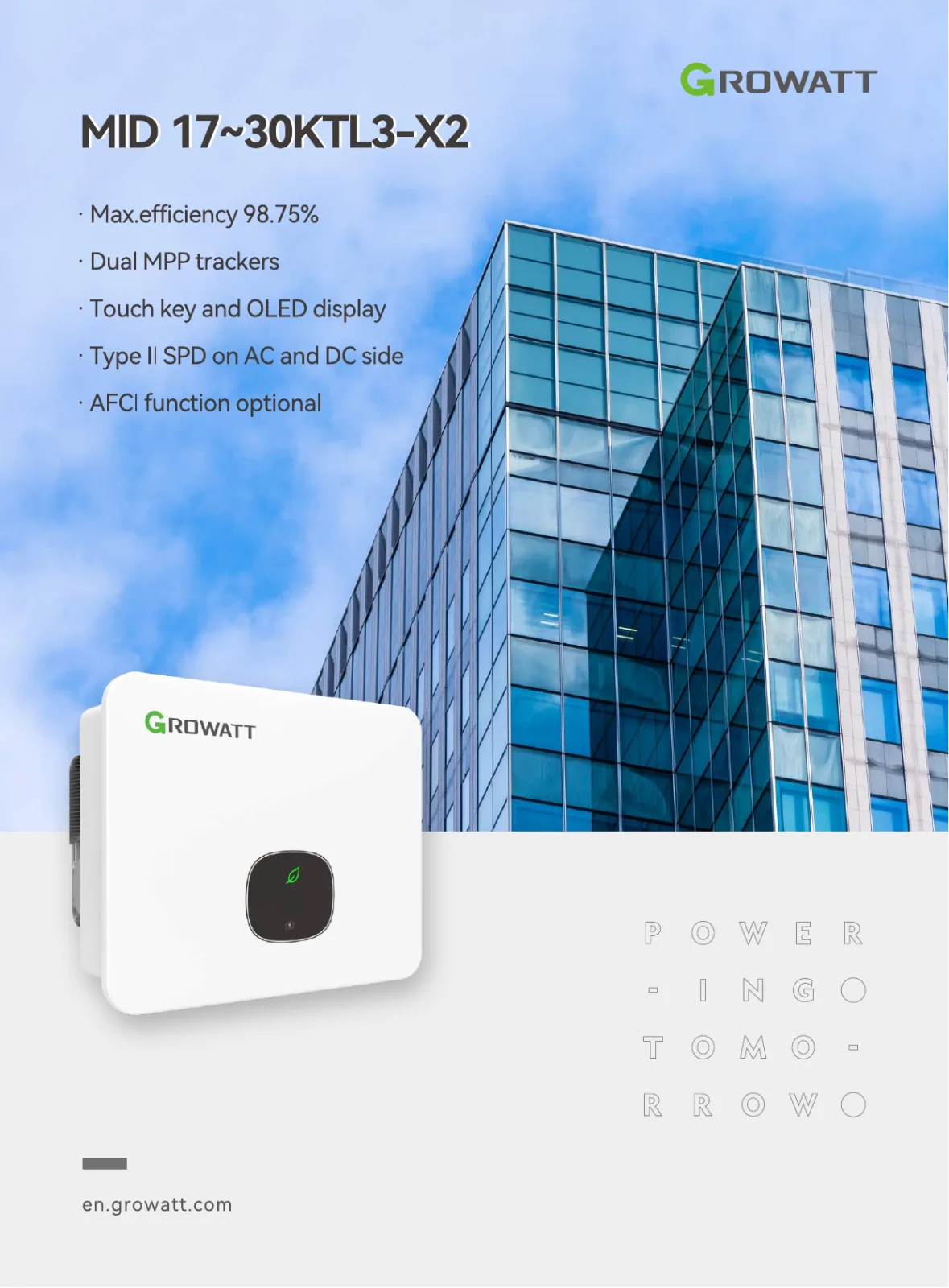 Growatt MID 25KTL3-X2 (New) — фото 2