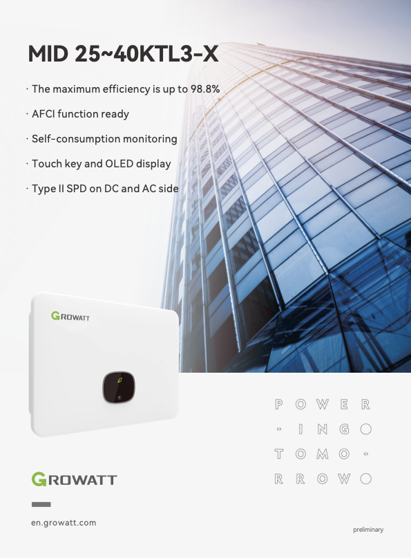 Growatt MID 36KTL3 — фото 2